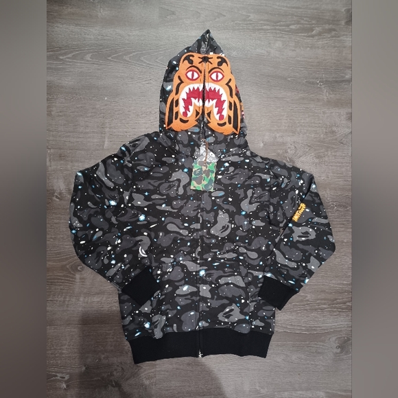 Bape | Sweaters | Bape Space Camo Tiger Full Zip Hoodie | Poshmark